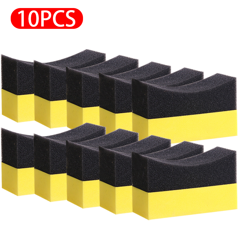 Premium Car Wheel Cleaning Brush & Tire Sponge Set for Detailing and Polishing