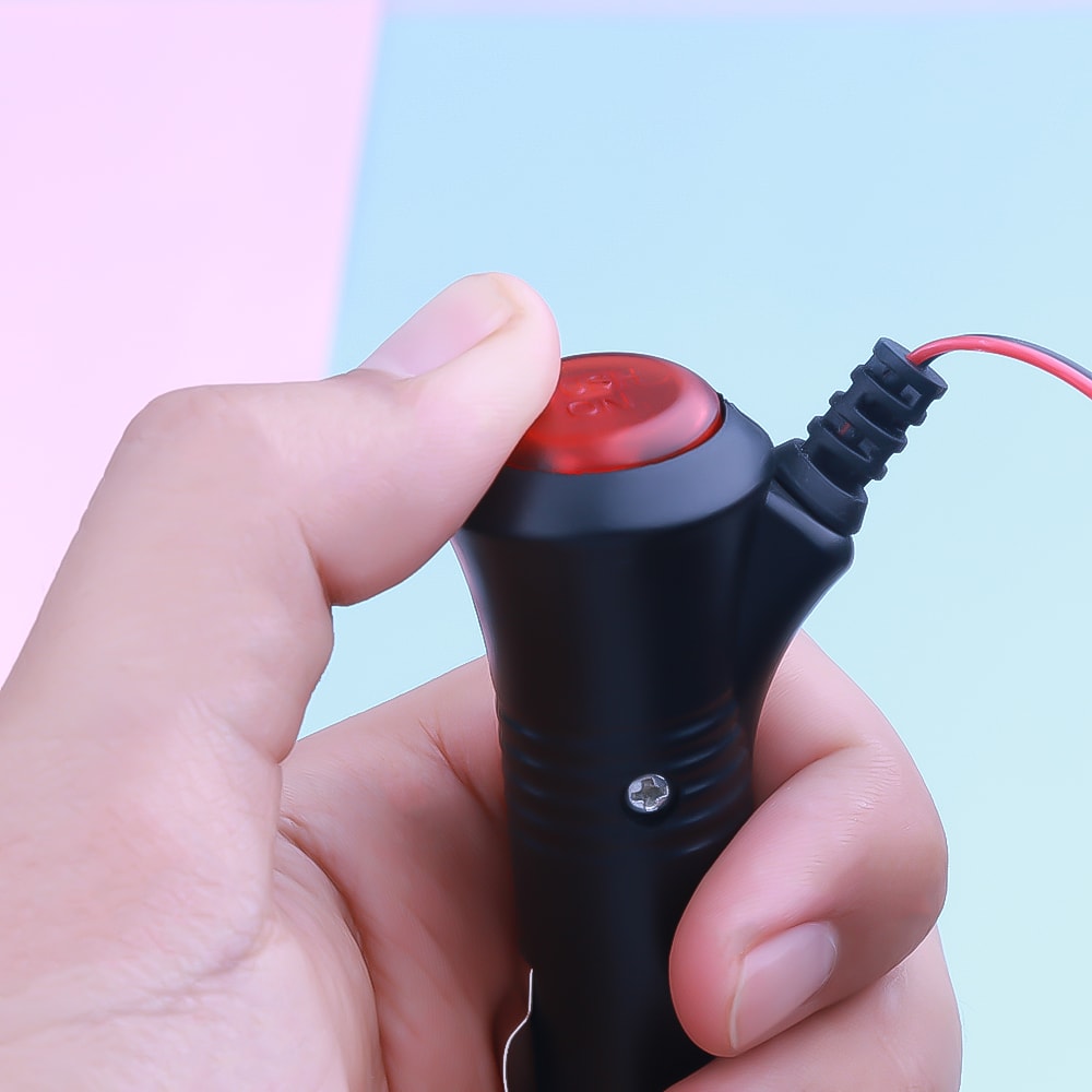 Universal Car Power Adapter Cable with Switch Cigarette Lighter Connector