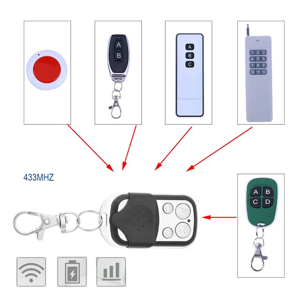 Garage Door Remote Control Duplicator with Buttons
