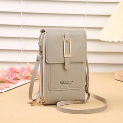 transparent touchscreen phone crossbody bag for women secure mini wallet purse