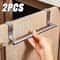 Stainless Steel Cabinet Towel Bar Rack Over Door Holder For Kitchen Bathroom Storage 0