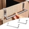 Stainless Steel Cabinet Towel Bar Rack Over Door Holder For Kitchen Bathroom Storage 4
