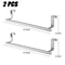 Stainless Steel Cabinet Towel Bar Rack Over Door Holder For Kitchen Bathroom Storage 7