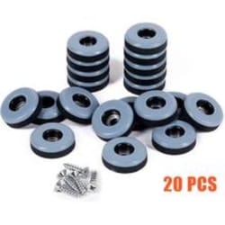 heavy duty anti slip furniture pads with screws silent floor protectors for chairs, beds & sofas