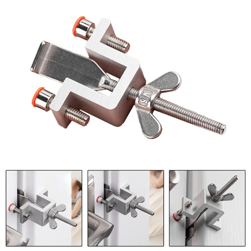 Portable Door Lock Travel Security Device Hotel Safety Lock for Extra Protection