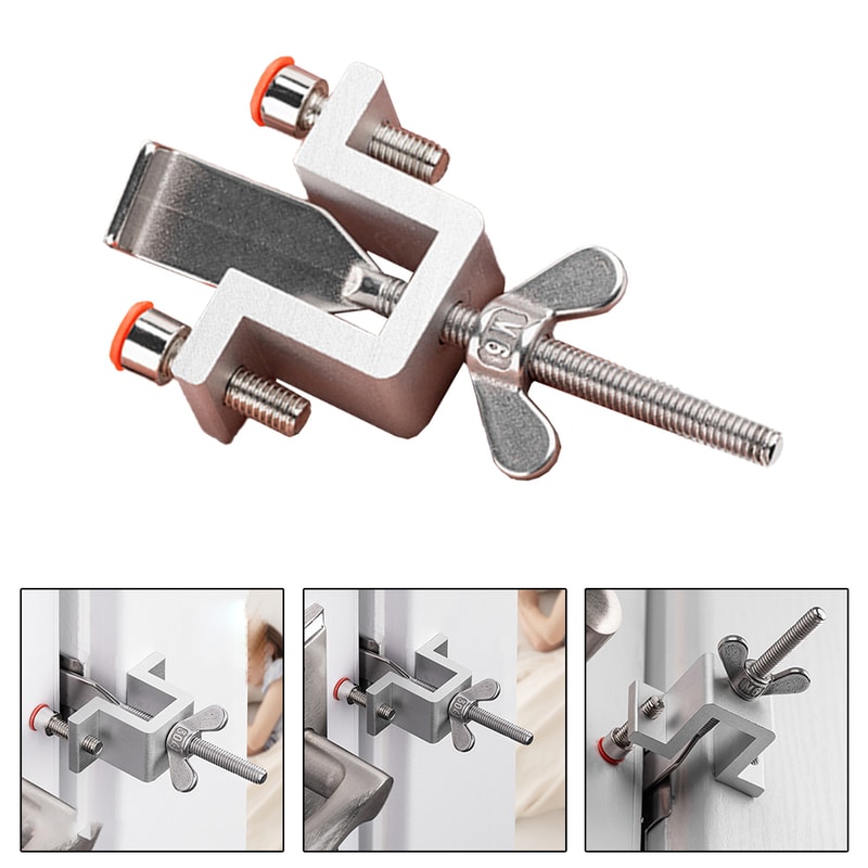 Portable Door Lock for Travel Security Anti Theft Door Blocker Lock