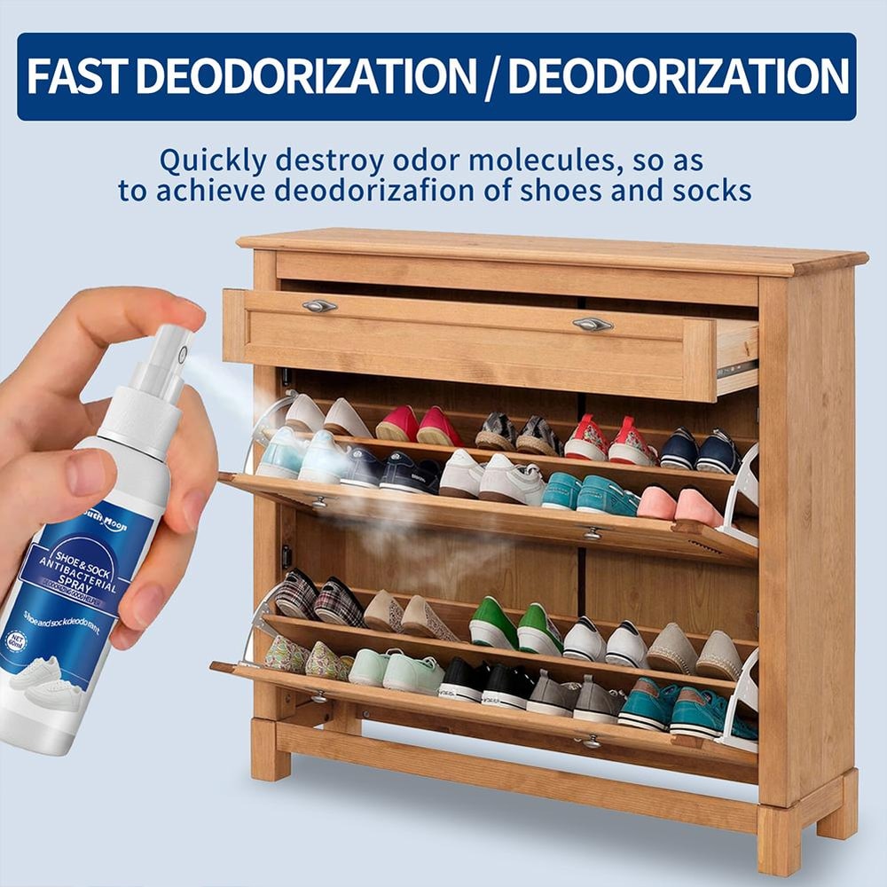 Advanced Foot Odor Spray Shoe Deodorizer Anti Sweat Foot Care Solution 3