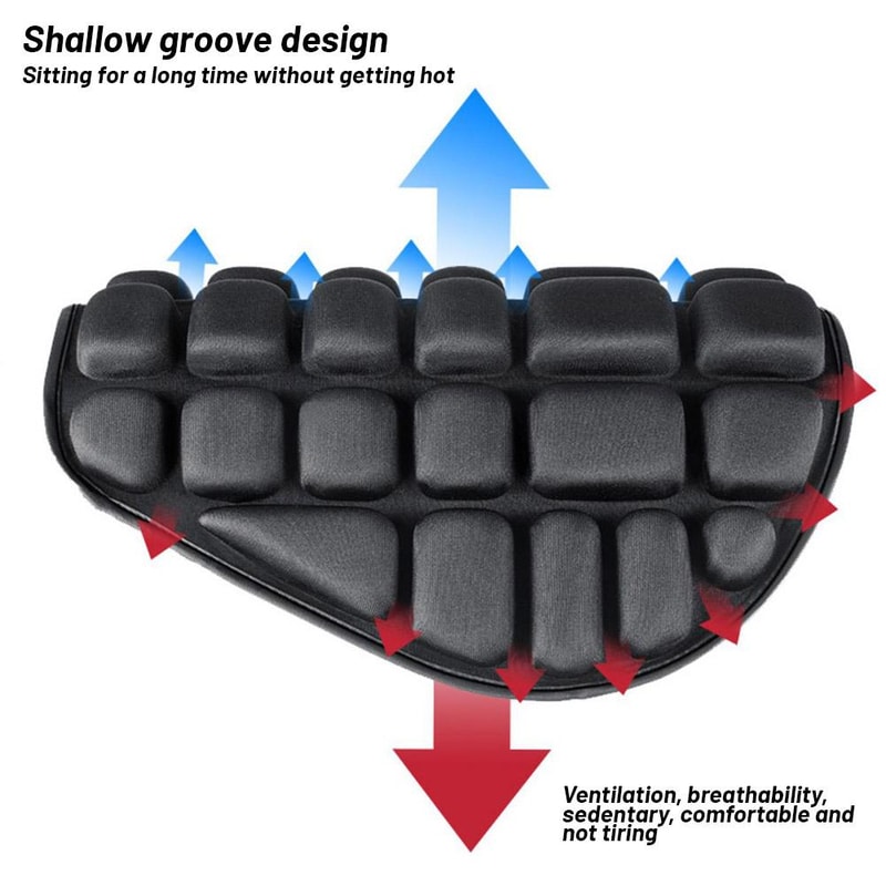 Breathable Motorcycle Seat Cushion Cover for Pressure Relief and Shock Absorption
