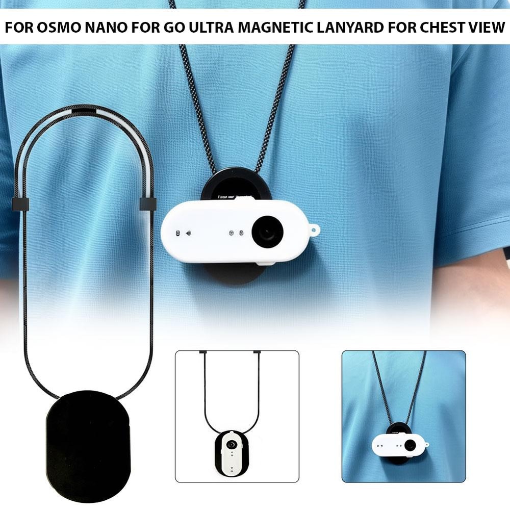 Magnetic Chest Mount Lanyard for Action Cameras First Person POV Strap