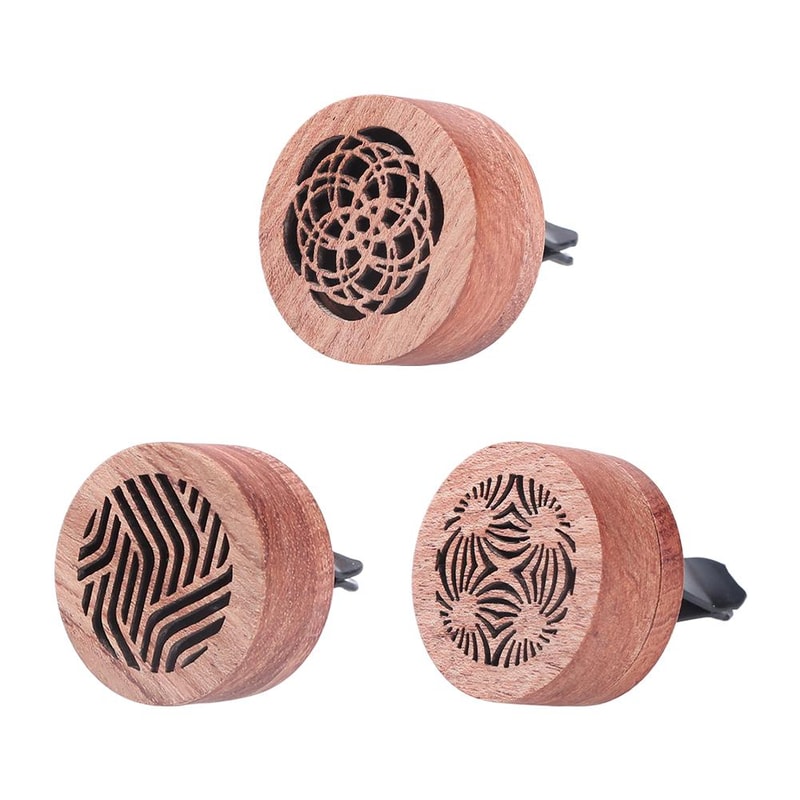 Wooden Car Air Freshener Clip Aromatherapy Vent Diffuser For Long Lasting Fragrance Odor Removal 4