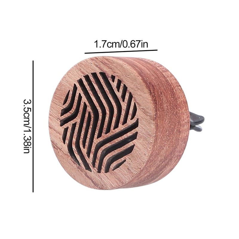 Wooden Car Air Freshener Clip Aromatherapy Vent Diffuser For Long Lasting Fragrance Odor Removal 6