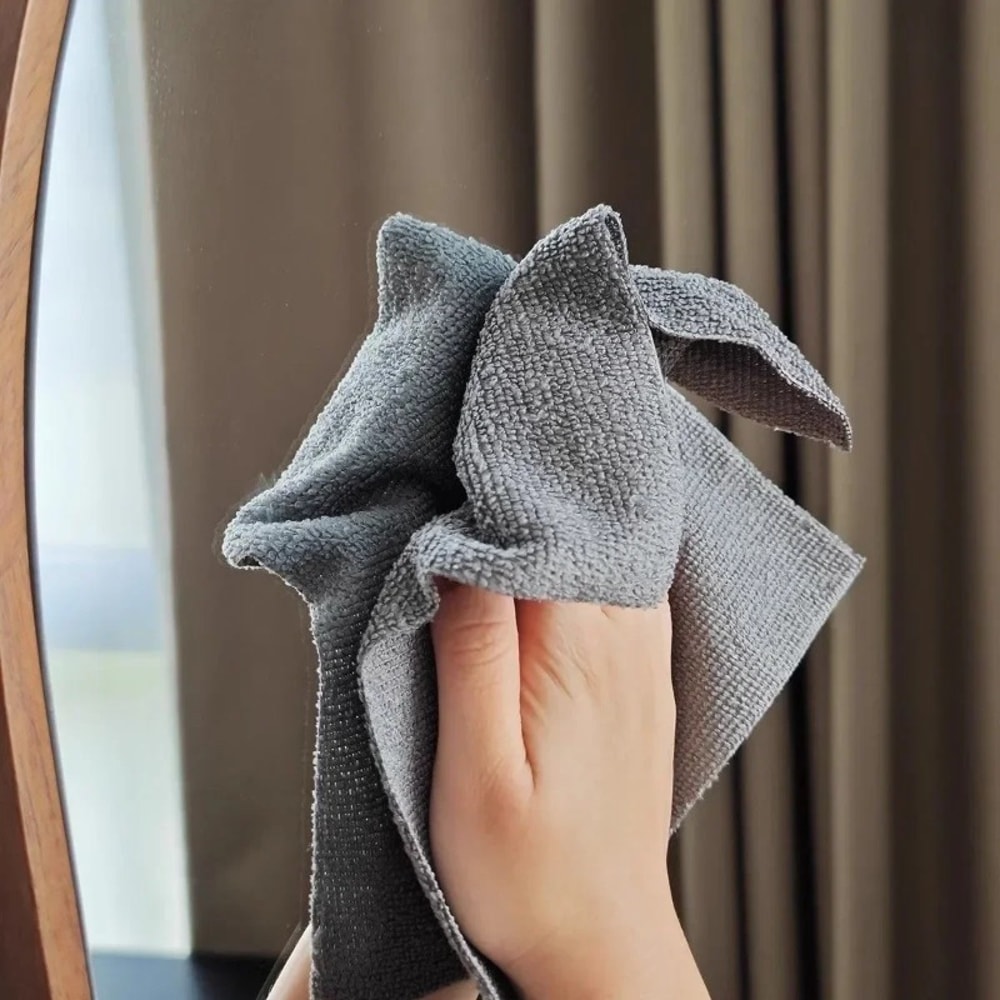 Reusable Microfiber Dish Cloth Roll Double Sided Kitchen Cleaning Cloth for Streak Free Shine