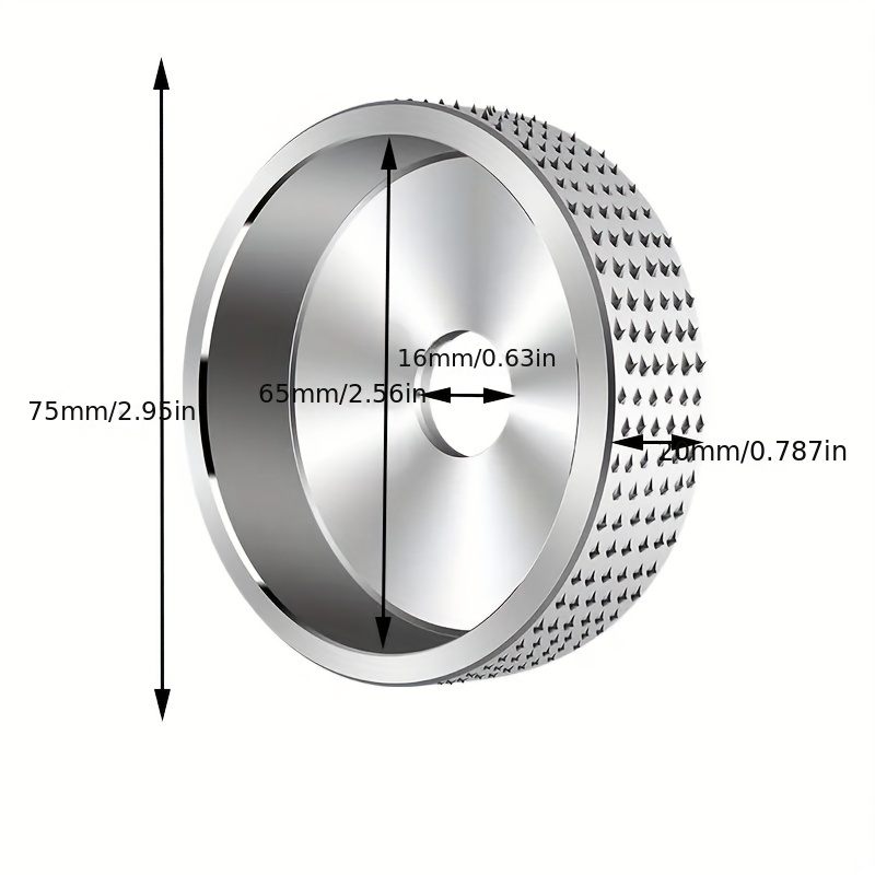 Carbide Studded Wood Carving Disc for Angle Grinder Precision Shaping Wheel