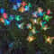 Solar Butterfly Garden Lights Outdoor Fiber Optic Lawn Decor Head Waterproof