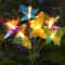 Solar Butterfly Garden Lights Outdoor Fiber Optic Lawn Decor Head Waterproof