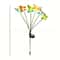 Solar Butterfly Garden Lights Outdoor Fiber Optic Lawn Decor Head Waterproof