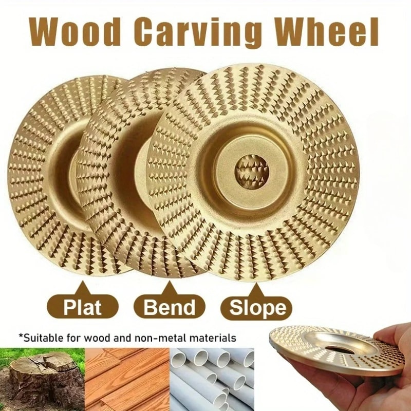 Wood Carving Wheel Sanding Disc For Angle Grinder Precision Wood Shaping Tool 0