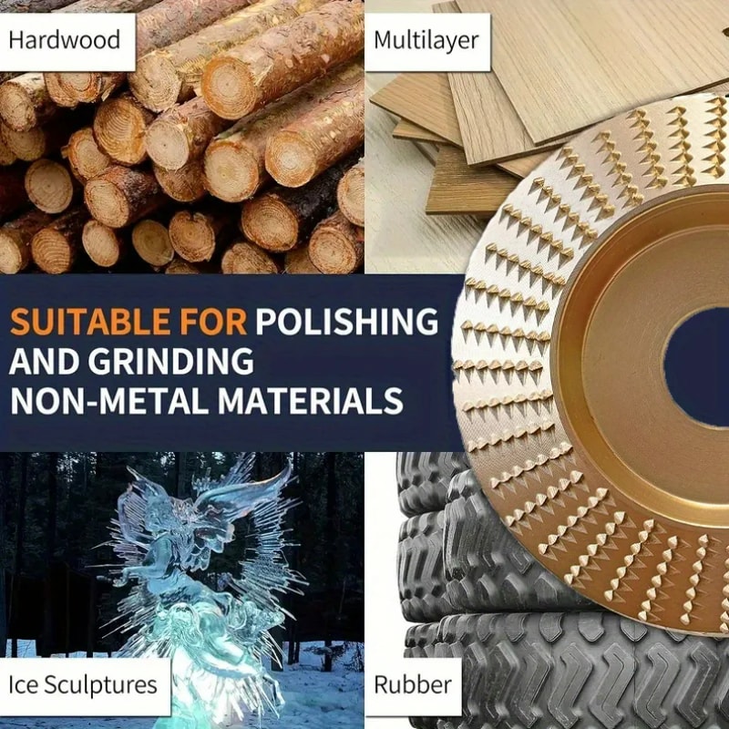 Wood Carving Wheel Sanding Disc For Angle Grinder Precision Wood Shaping Tool 4