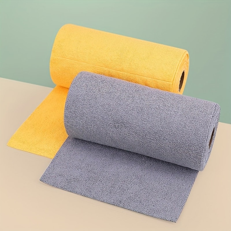 TearAway Microfiber Cleaning Towel Roll Reusable Disposable Kitchen Cloths