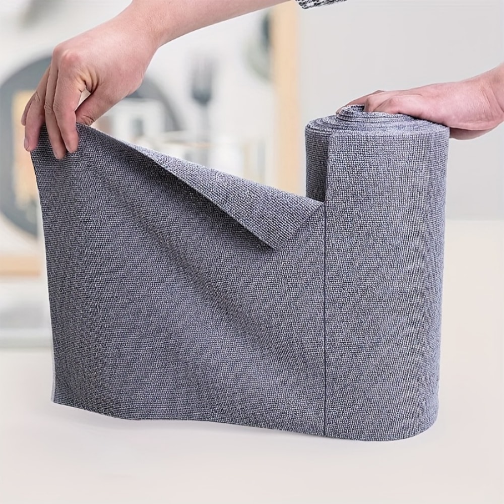 TearAway Microfiber Cleaning Towel Roll Reusable Disposable Kitchen Cloths