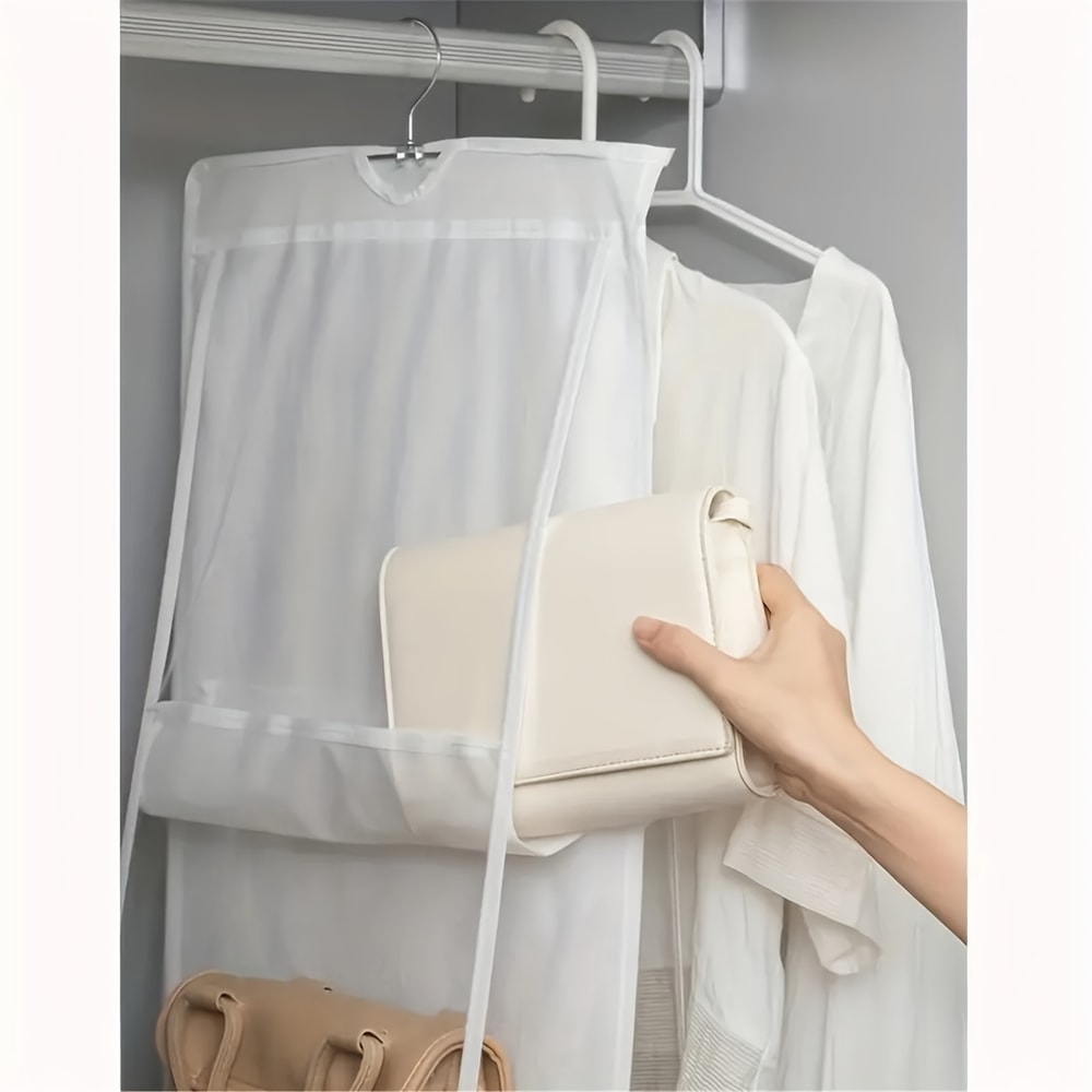Hanging Handbag Organizer for Closet Grid purse organizer with Space Saving Design