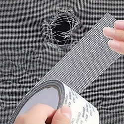 self adhesive window screen repair tape for quick fix mosquito net holes and tears