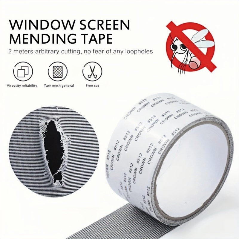 Self Adhesive Window Screen Repair Tape For Quick Fix Mosquito Net Holes And Tears 1