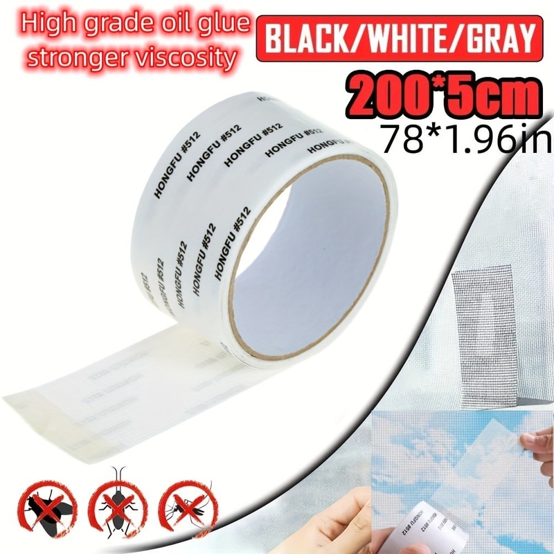 Self Adhesive Window Screen Repair Tape For Quick Fix Mosquito Net Holes And Tears 2