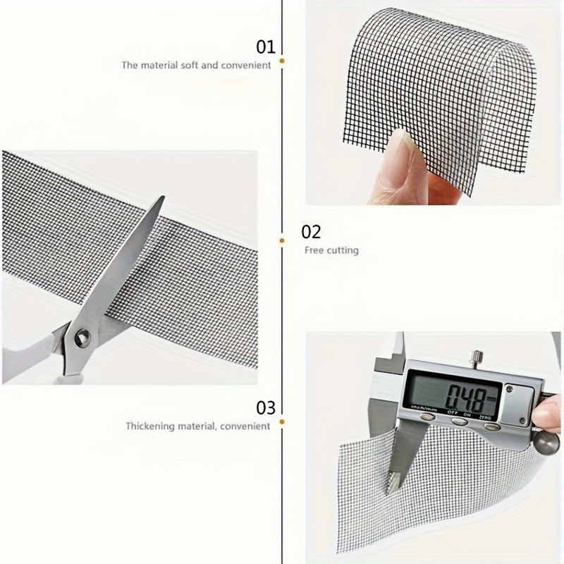 Self Adhesive Window Screen Repair Tape For Quick Fix Mosquito Net Holes And Tears 4