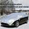 All Weather Half Car Cover for Sedans Waterproof UV Snow Shield for Windshield & Roof Protection