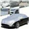 All Weather Half Car Cover for Sedans Waterproof UV Snow Shield for Windshield & Roof Protection