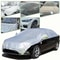 All Weather Half Car Cover for Sedans Waterproof UV Snow Shield for Windshield & Roof Protection