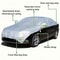 All Weather Half Car Cover for Sedans Waterproof UV Snow Shield for Windshield & Roof Protection