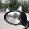 Cat Ear Steering Wheel Cover Cute Kawaii Car Decor Non Slip Grip Set 1