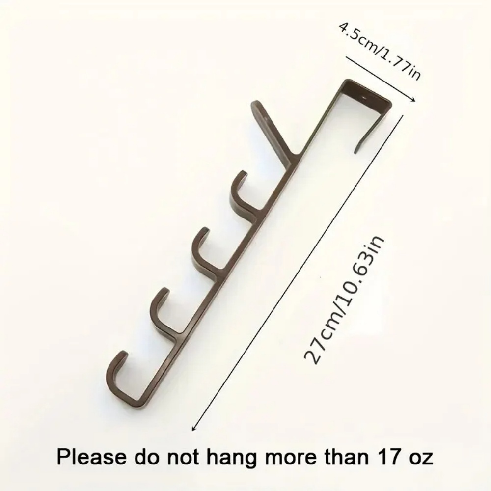 Over The Door Hanger Storage Rack Clothes Organizer With Hooks For Bags And Accessories 4
