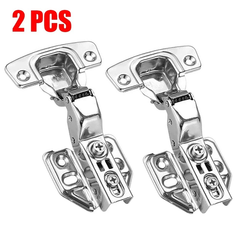 Soft Close Concealed Cabinet Hinges Stainless Steel Hydraulic Door Hinges Pack