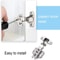 Soft Close Concealed Cabinet Hinges Stainless Steel Hydraulic Door Hinges Pack