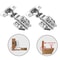 Soft Close Concealed Cabinet Hinges Stainless Steel Hydraulic Door Hinges Pack