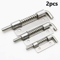 heavy duty spring loaded door bolt latch pins stainless steel security lock set for cabinets & windows