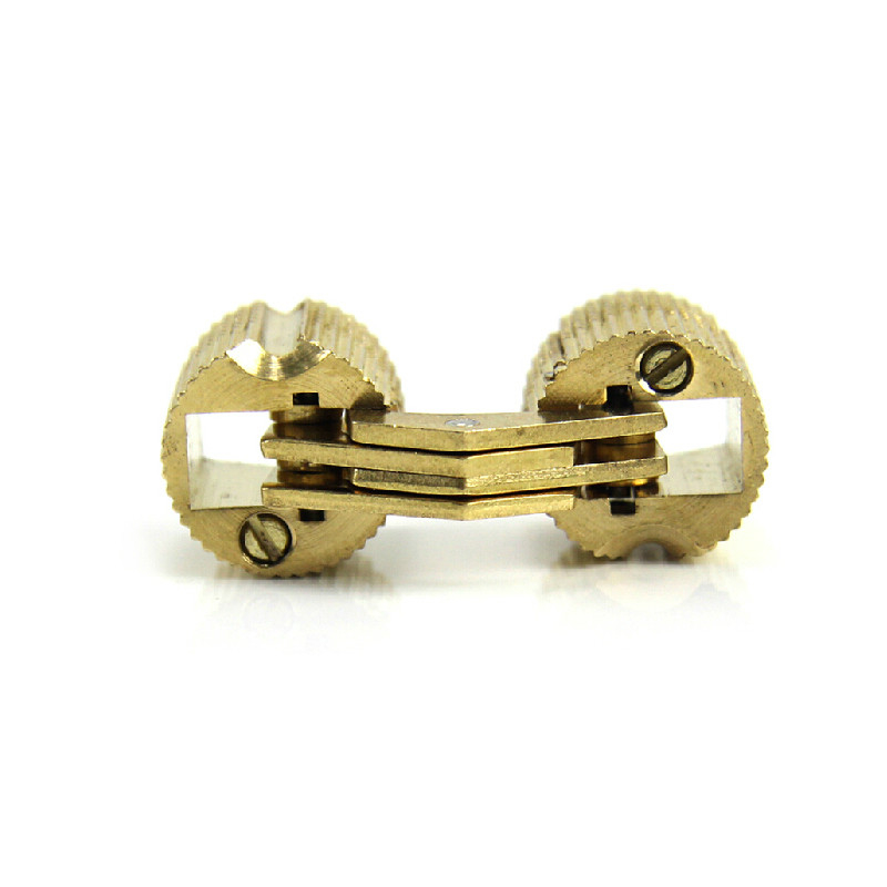 Invisible Brass Barrel Hinges for Cabinets Concealed Door Pivot Hardware Set
