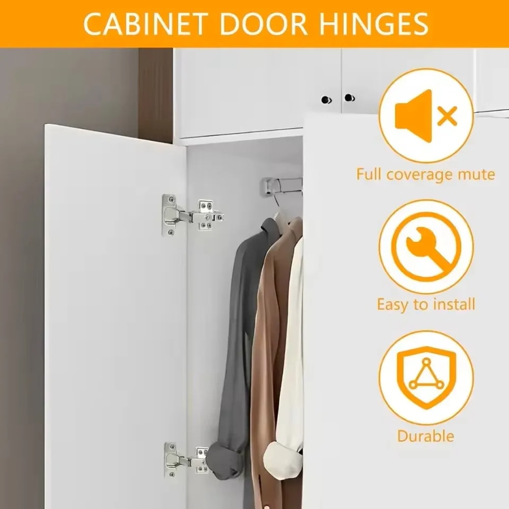 Soft Close Cabinet Hinges Damper Buffer for Quiet Kitchen Cupboard Doors