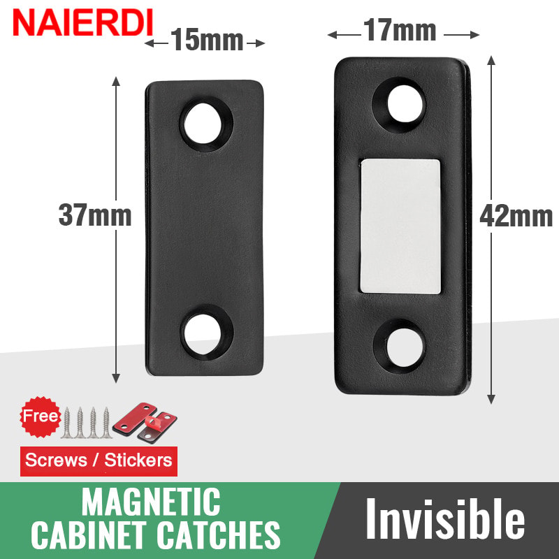 Magnetic Cabinet Door Catch Set Hidden Door Closer For Closets And Furniture 3