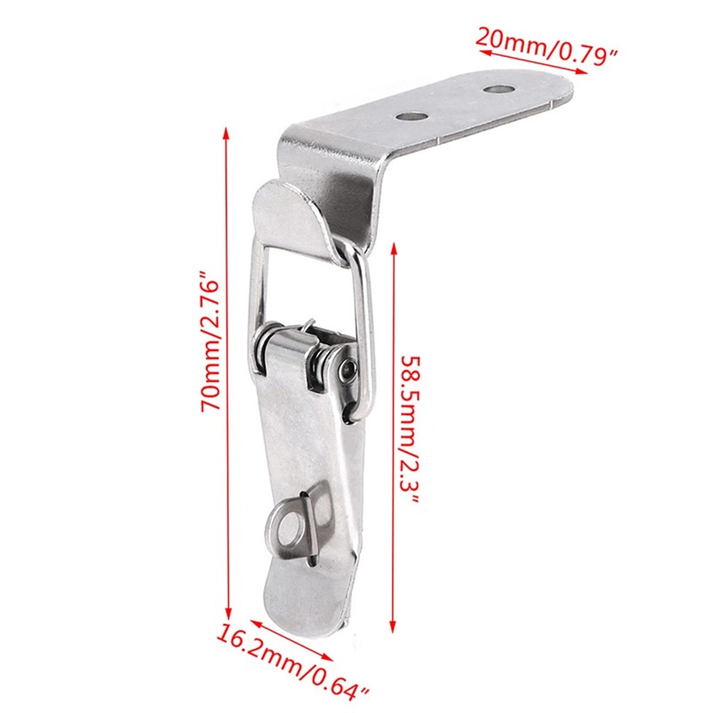 Stainless Steel Toggle Latch Lock Heavy Duty Toolbox Catch Clasp 7