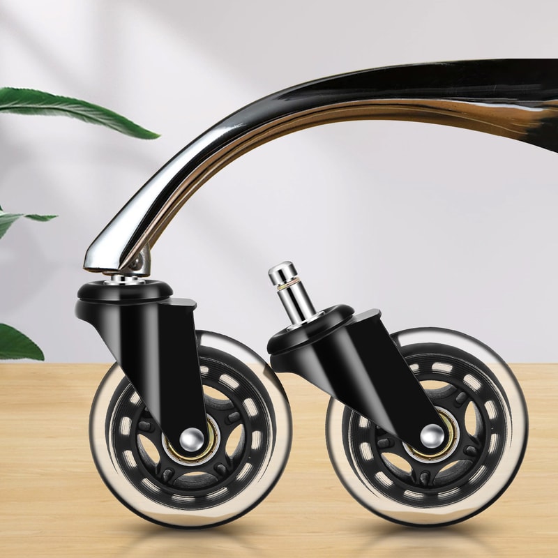 Silent Glide Office Chair Wheels Set Smooth Rolling Replacement Casters Swivel Heavy Duty 2