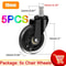 Silent Glide Office Chair Wheels Set Smooth Rolling Replacement Casters Swivel Heavy Duty 6