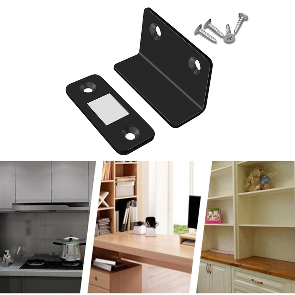 Ultra Thin Magnetic Door Catch Hidden Cabinet Latch Stopper For Secure Quiet Closure 1
