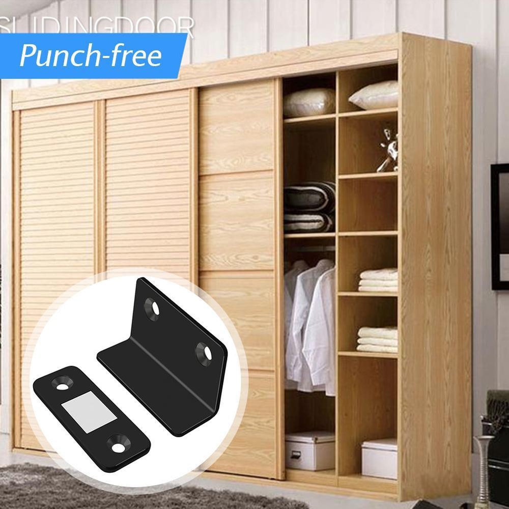 Ultra Thin Magnetic Door Catch Hidden Cabinet Latch Stopper For Secure Quiet Closure 2