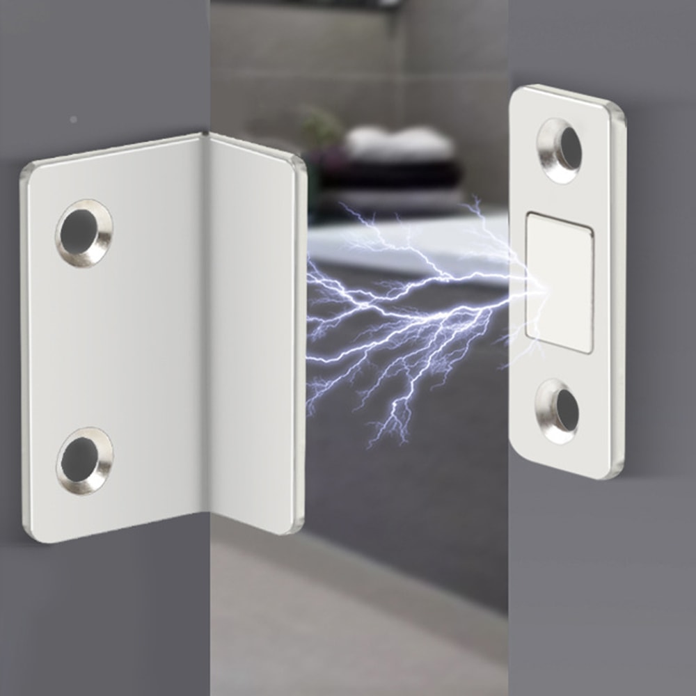 Ultra Thin Magnetic Door Catch Hidden Cabinet Latch Stopper For Secure Quiet Closure 3