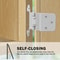 Cabinet Hinges White Hidden Door Hinges for Kitchen Cabinets
