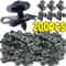 Universal Car Body Fastener Kit Anti Rust Car Screw Clips U Type Metal Bumper Retainer Set 1